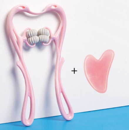 Six-Wheel Manual Neck Massager – Multifunction Relief Roller