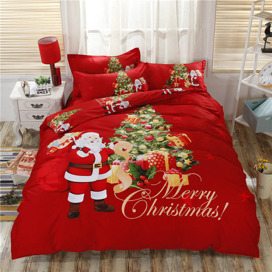 3D Christmas Bedding Set – Santa Claus & Christmas Tree | Holiday Comfort Collection