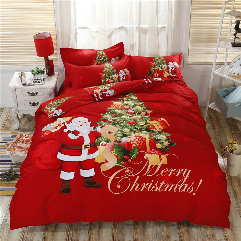 3D Christmas Bedding Set – Santa Claus & Christmas Tree | Holiday Comfort Collection