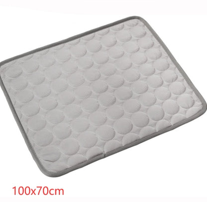 Pet Dog & Cat Ice Silk Cooling Nest Pad – Summer Cold Mat for Heat Relief
