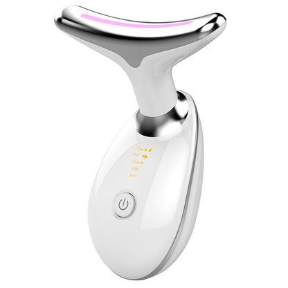 LED Neck Beauty Device ES-1081 | Ions, EMS, Heat & 3-Color Light Therapy