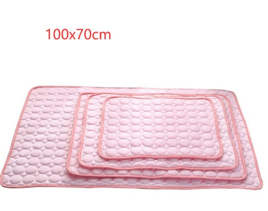 Pet Dog & Cat Ice Silk Cooling Nest Pad – Summer Cold Mat for Heat Relief