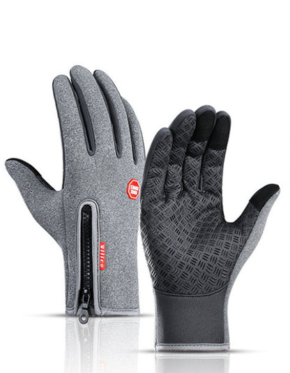 Winter Touch Screen Motorcycle Gloves | Waterproof, Anti-Slip, Fleece-Lined (M–XL)