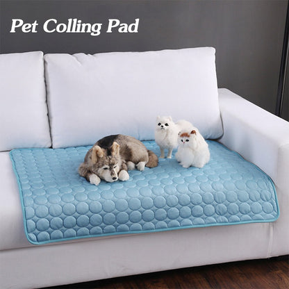 Pet Dog & Cat Ice Silk Cooling Nest Pad – Summer Cold Mat for Heat Relief