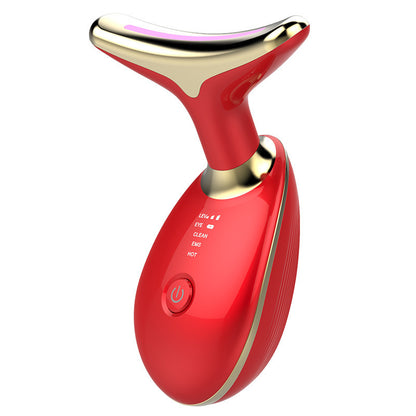 LED Neck Beauty Device ES-1081 | Ions, EMS, Heat & 3-Color Light Therapy