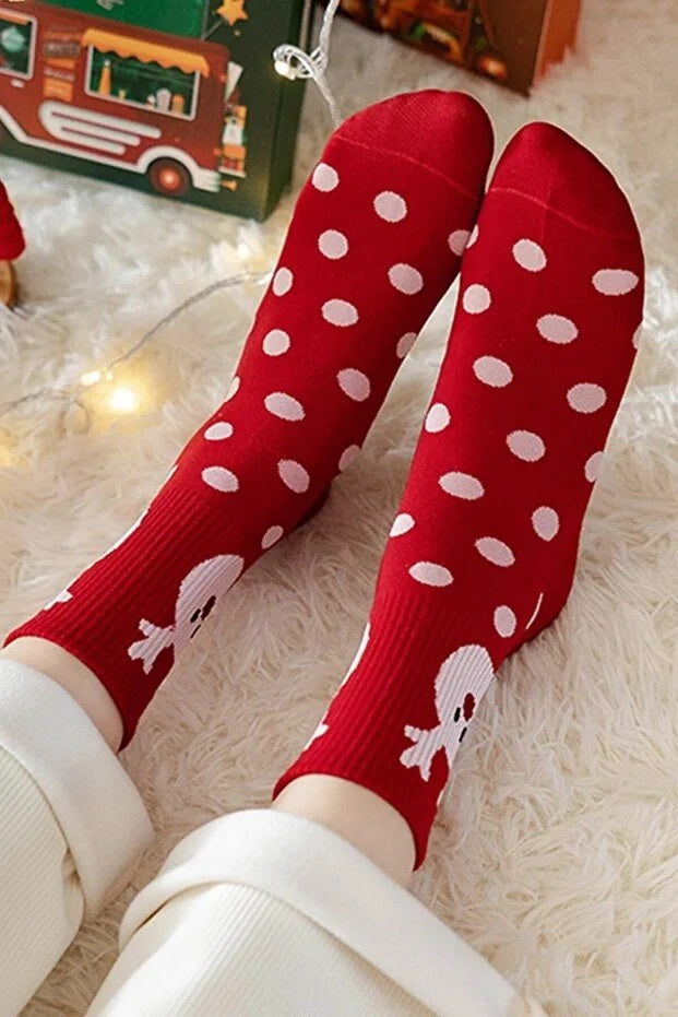 4-Pack Unisex Christmas Socks – Soft, Warm & Cozy Winter Daily Wear