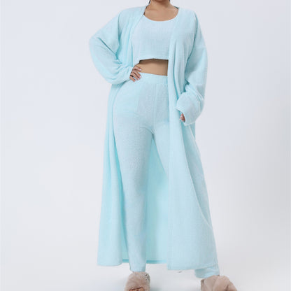Cozy 3-Piece Lounge Set for Women | Warm Pajama & Matching Pant Set