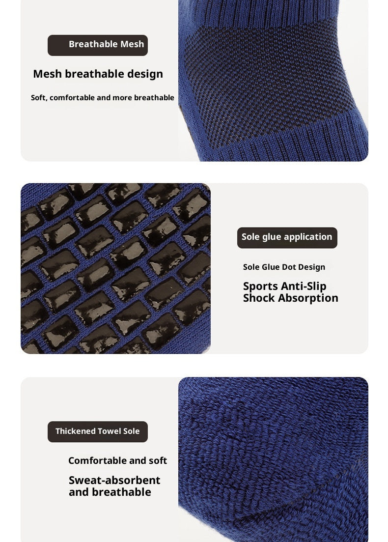 Breathable Basketball Socks with Non-Slip Rubber Studs – Enhanced Grip & Comfort
