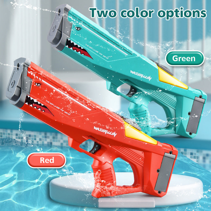 Automatic Shark Electric Water Gun: High-Pressure Summer Toy for Kids' Pool & Beach Fun