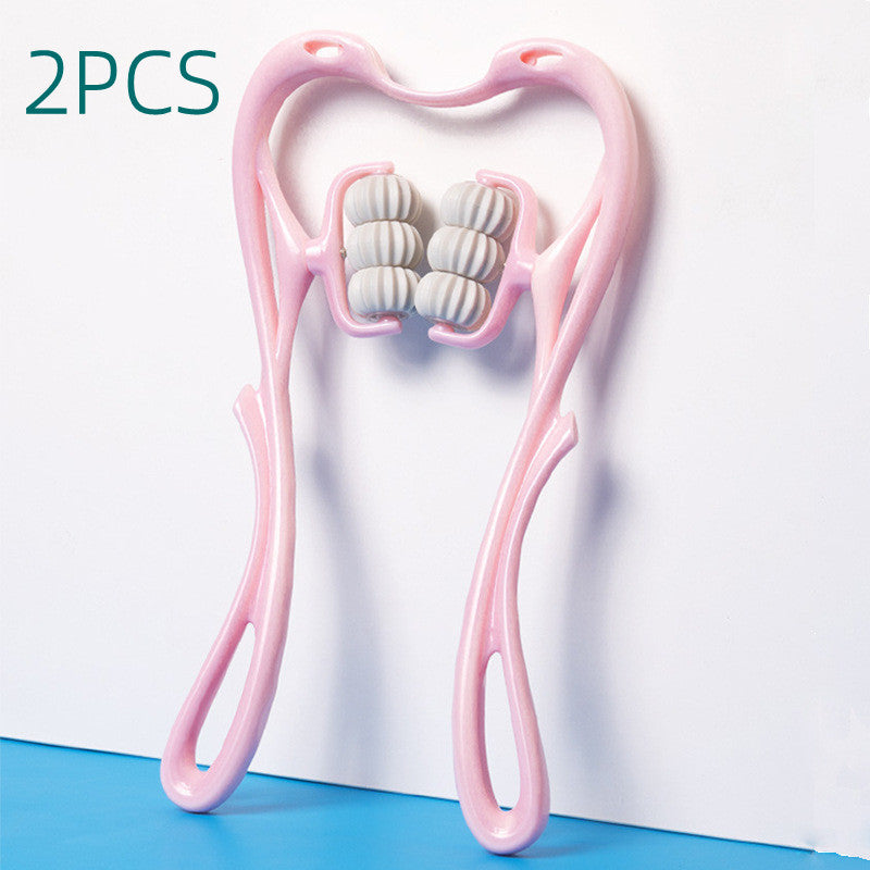 Six-Wheel Manual Neck Massager – Multifunction Relief Roller