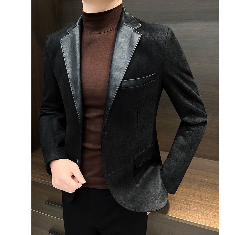 Men’s Patchwork Jacket – Casual Fashion Streetwear for Modern Style