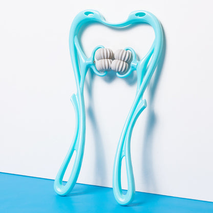 Six-Wheel Manual Neck Massager – Multifunction Relief Roller