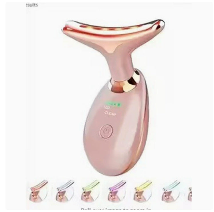 LED Neck Beauty Device ES-1081 | Ions, EMS, Heat & 3-Color Light Therapy