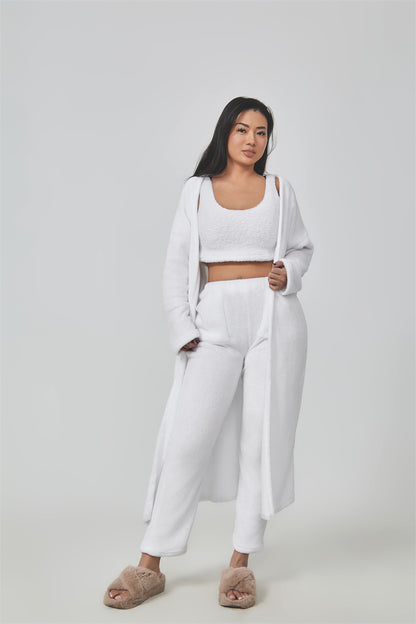 Cozy 3-Piece Lounge Set for Women | Warm Pajama & Matching Pant Set